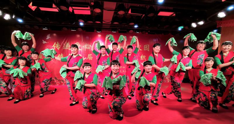 北京市海淀区东升镇举行第九届社区社会组织汇演。千龙网发