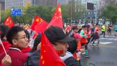 2019年11月3日，上午7时30分，2019华夏幸福北京马拉松赛在天安门广场鸣枪起跑。鲁金富摄 千龙网发