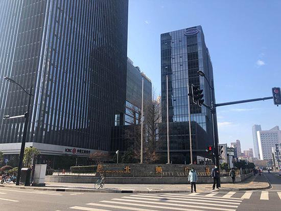 上海北美广场外景。 澎湃新闻记者 邹娟 图