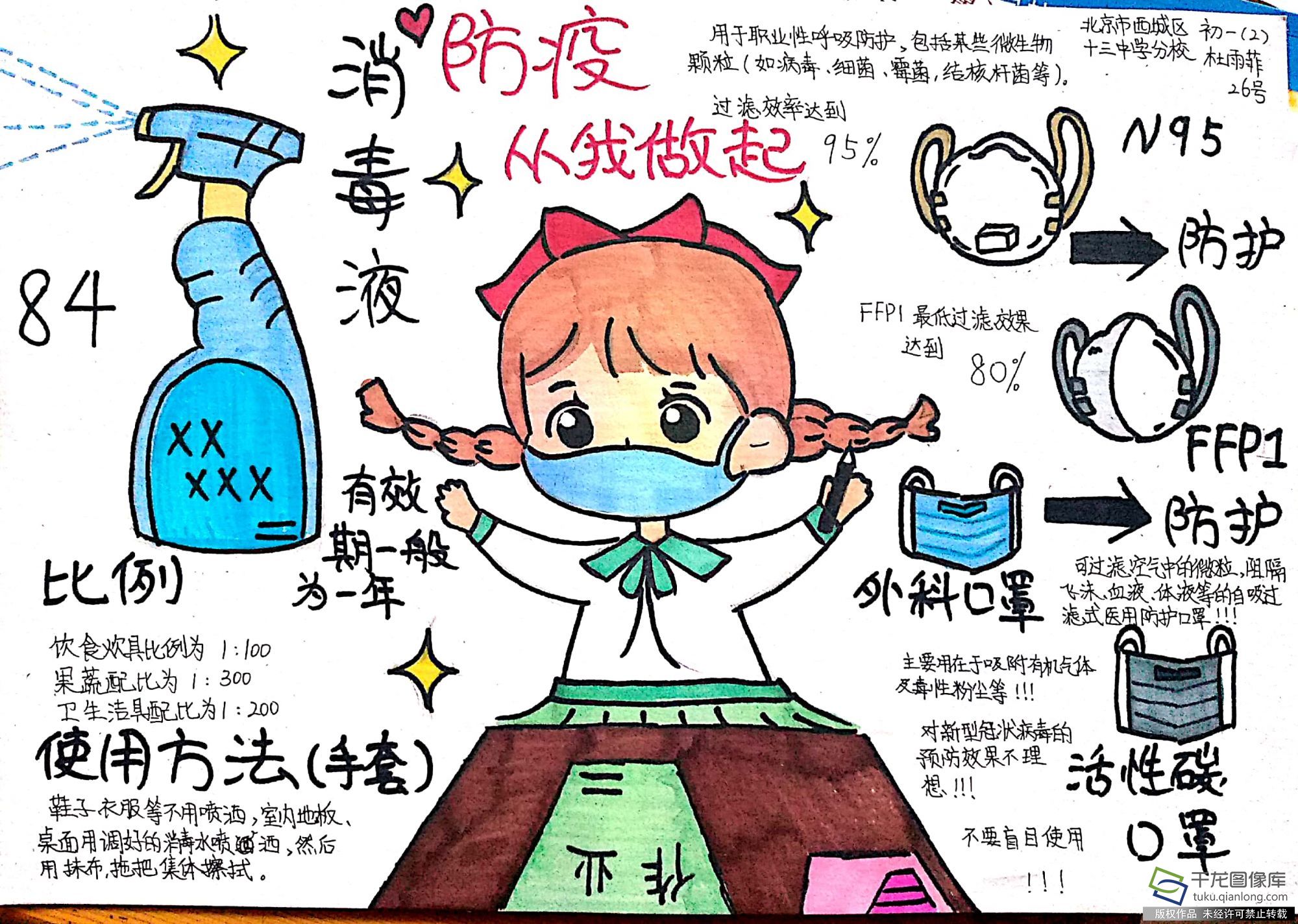 防疫抗疫 从我做起|北京十三中分校杜雨菲：防疫从我做起