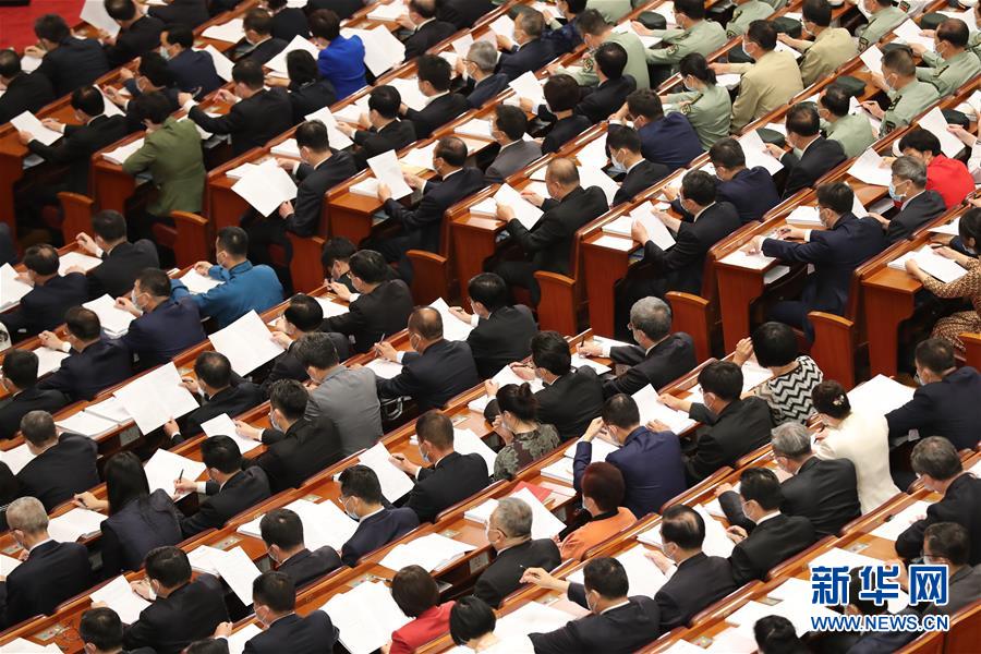 (两会·人大开幕·XHDW)(11)十三届全国人大三次会议在京开幕