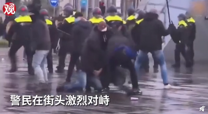 A new coronavirus detection center burned down in Holland after massive anti blockade protests broke out