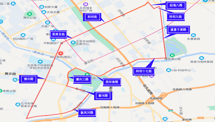 政策先行区现阶段无人化道路测试区域