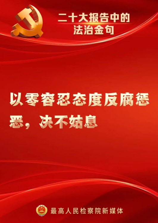速览！二十大报告中的法治金句