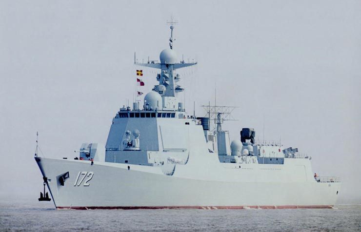 资料图:中国海军052d型驱逐舰"昆明"号