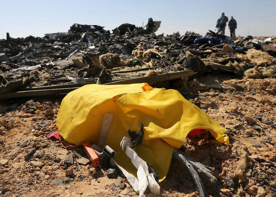 俄媒体公布在埃及西奈半岛失事俄客机疑似弹孔照3