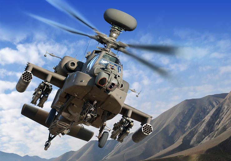 资料图:ah-64e"阿帕奇卫士"武装直升机