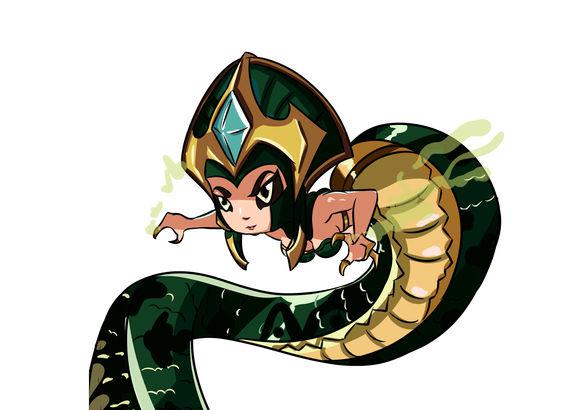 蛇女算是个比较难上手的英雄,然后大部分人买来都是压箱底……但不得