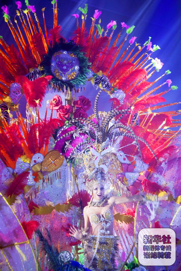 西班牙狂欢节女王争芳斗艳(3)