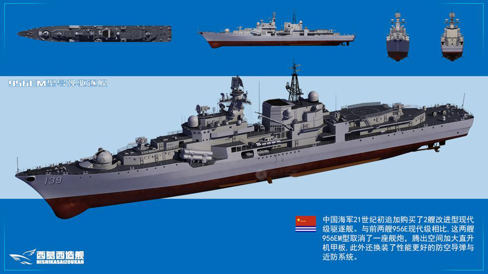 09.我国海军从俄罗斯引进的956em型驱逐舰
