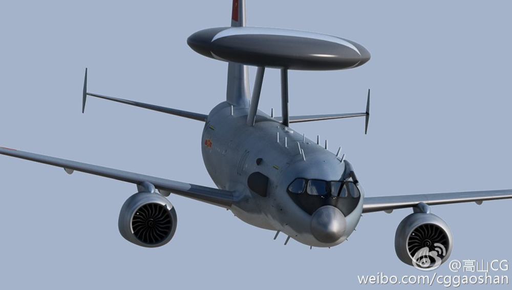 空警900国产c919大飞机预警机型设想图2