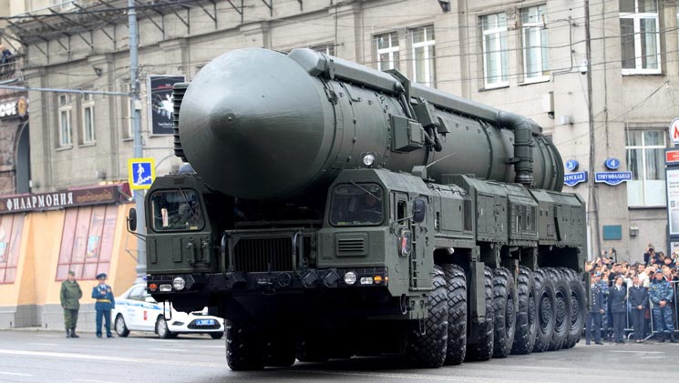 资料图:俄罗斯ss-27"白杨"m洲际弹道导弹.