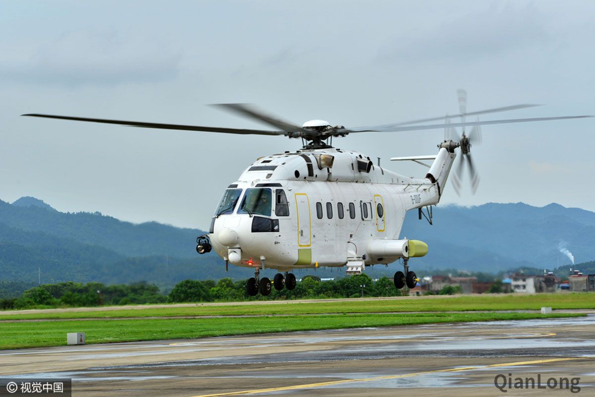 ac313完成空中应急漂浮系统充气试验首开国产直升机该项试飞先河