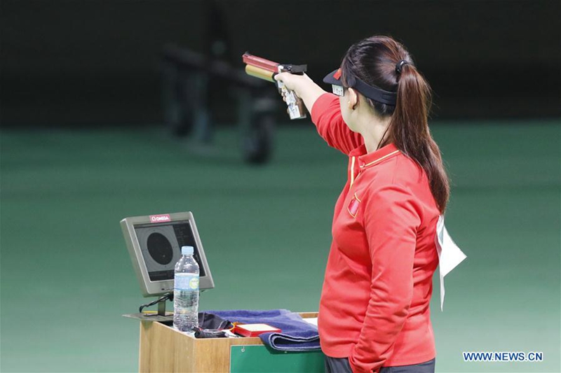 pistol shooter zhang mexngxue wins chinas first gold in rio