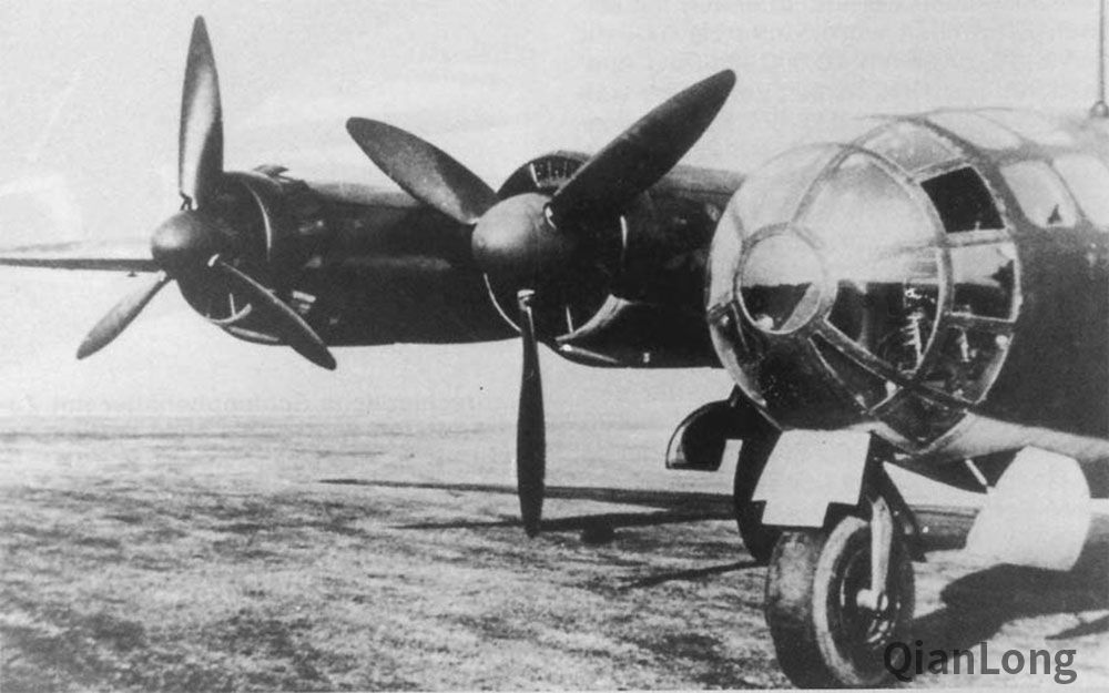 罕见的二战德国四发轰炸机me264轰炸机4