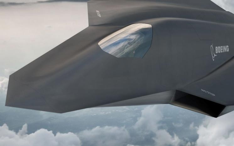 波音公布美第六代战斗机最新效果图 采用无垂尾三角翼布局