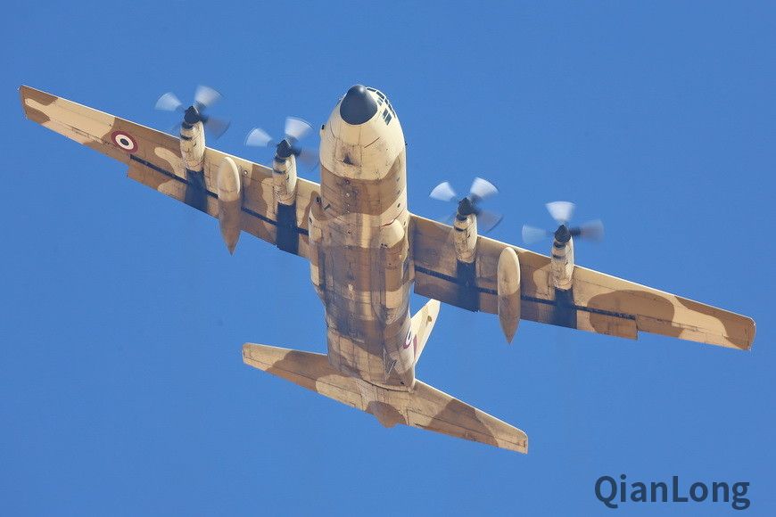埃及空军的c-130h"大力神"运输机 埃及军队机动的重装备