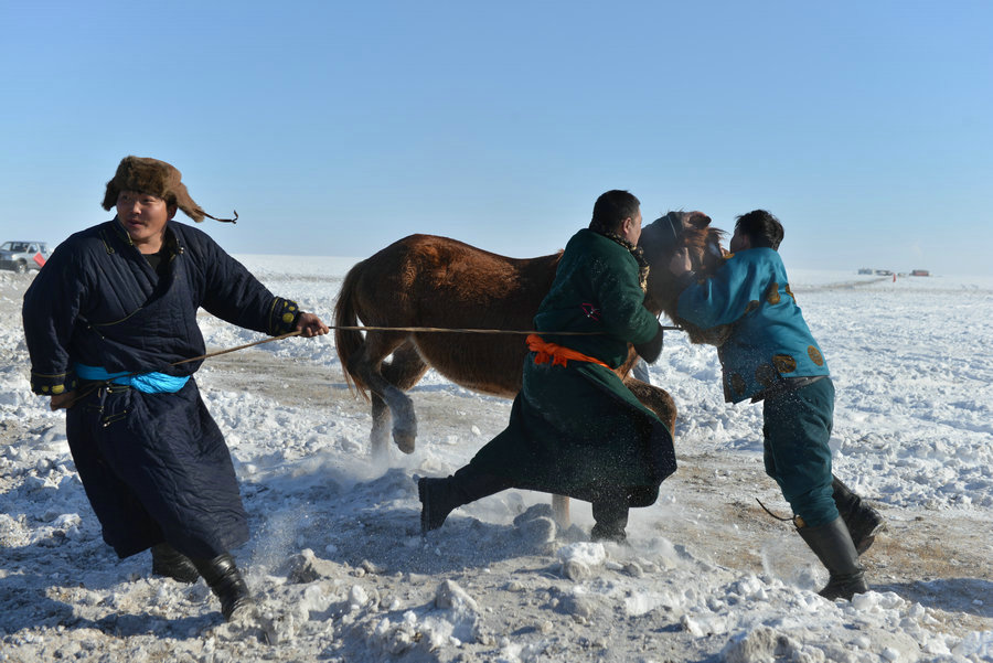 鄂温克旗诺尔嘎查冬季牧民那达慕开启牧区四季体验游活动