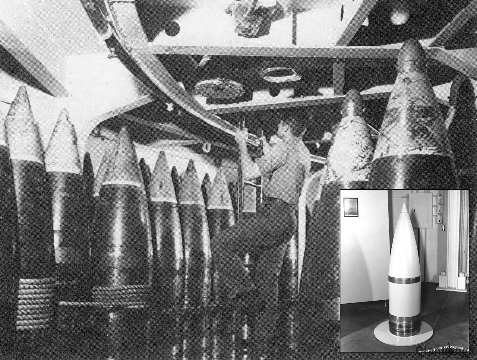 为专为"依阿华"级战列舰的mk7主炮研发的406毫米w23(mk23)战术核炮弹