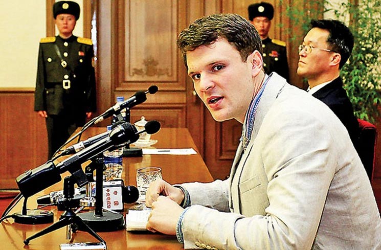 从朝鲜获释的美国大学生奥托·瓦姆比尔(otto warmbier)的家人19人档