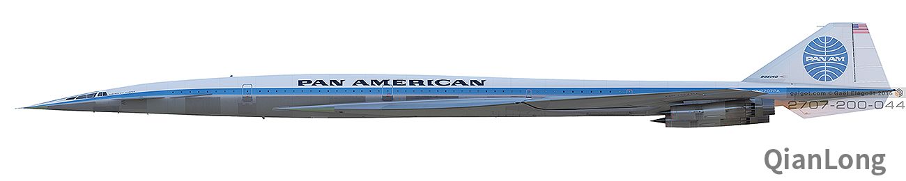 波音2707-200超音速客机 美国政府直接掏钱的超音速客机项目(4)