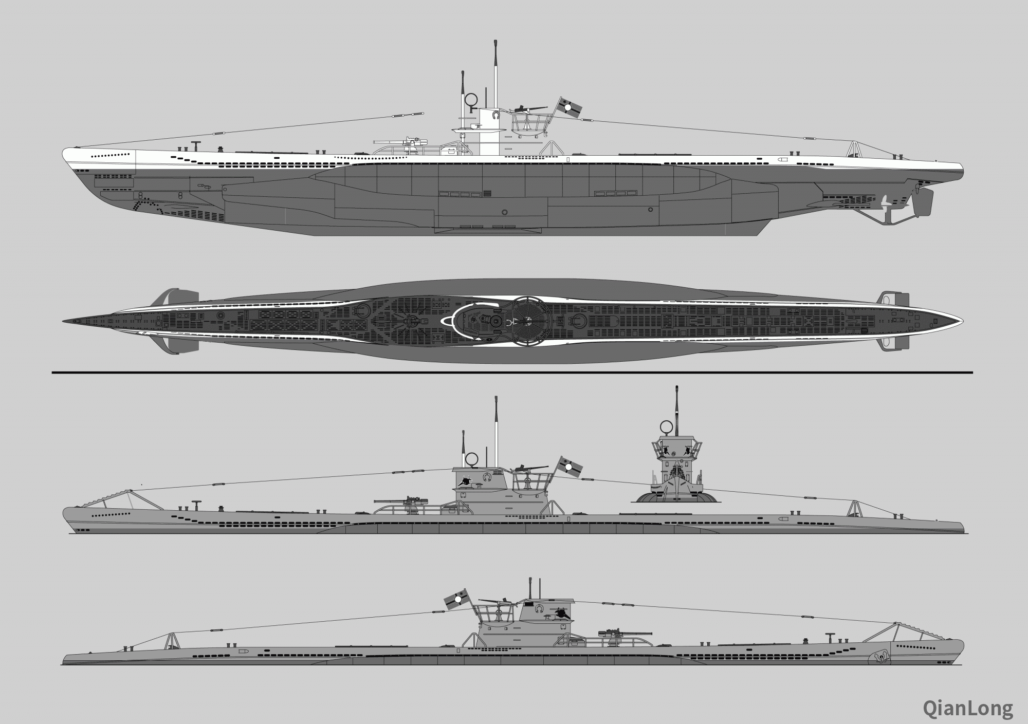 二战德国的u-96潜艇,电影《从海底出击》的主角.