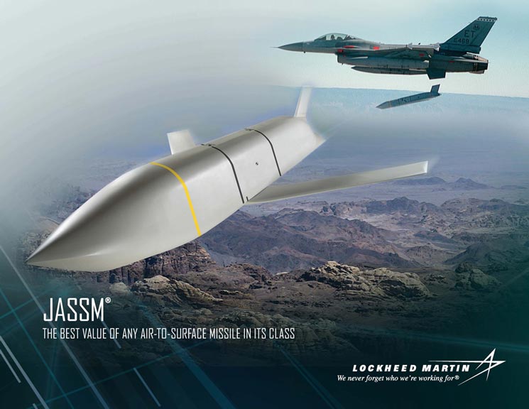 martin)公司的agm-158"联合空地防区外导弹"(jassm)宣传海报
