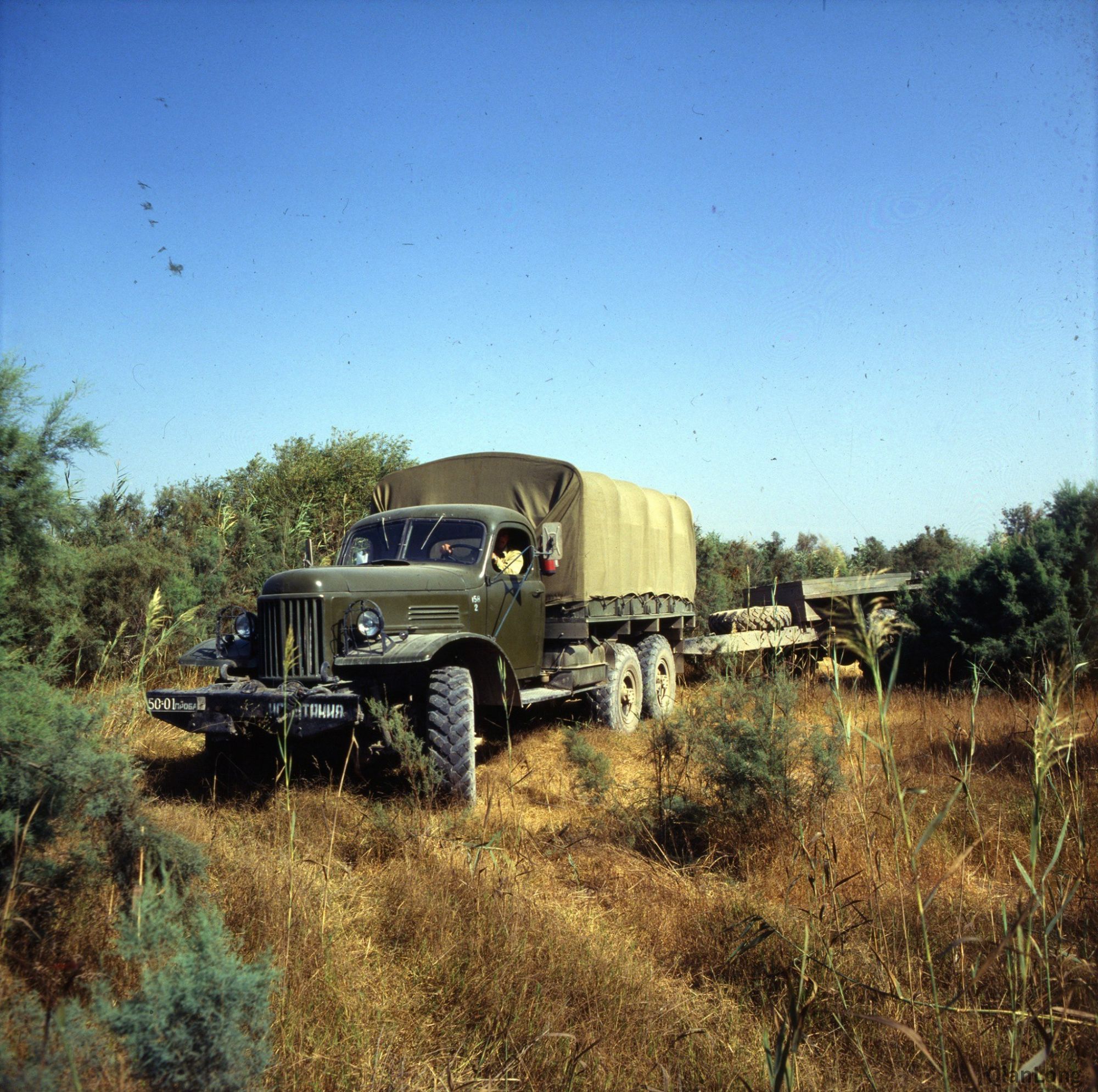 测试中的zil157kd卡车只有乌克兰军队还在使用5