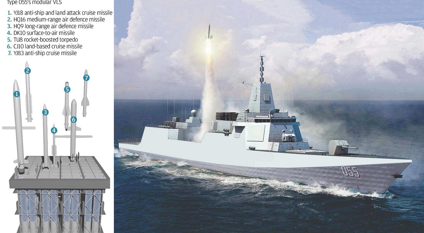 开启中国海军大驱时代评055型在我国导弹驱逐舰发展史上的四个首次10