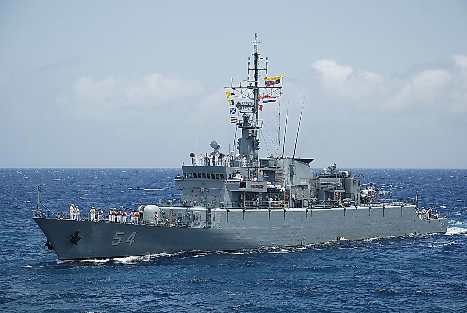 图为哥伦比亚海军"亚帕迪涯海军上将"级(almirante padilla-class)(原