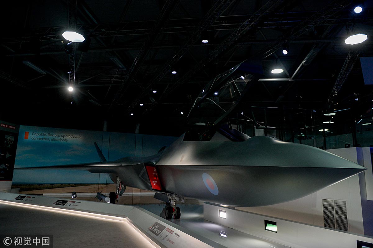 英国高调展示第六代战机暴风雨全尺寸模型预计2035年服役2