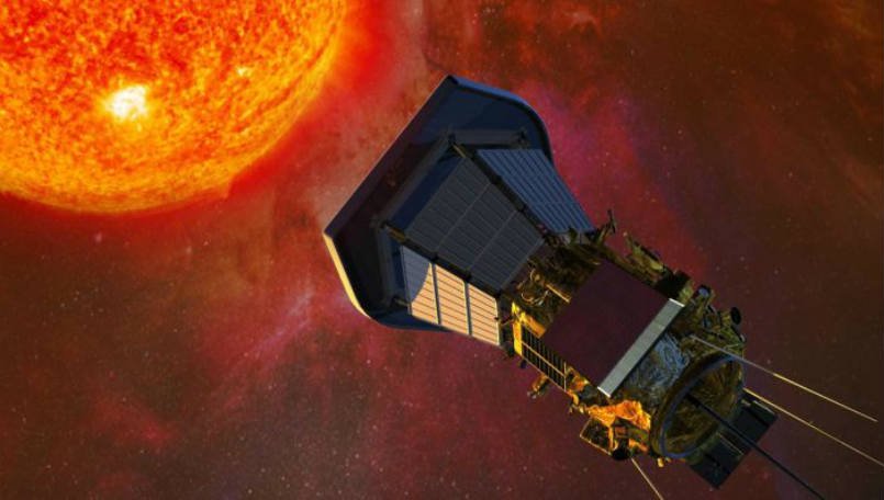 资料图:"帕克"太阳探测器(parker-solar-probe)的飞抵太阳附近的cg