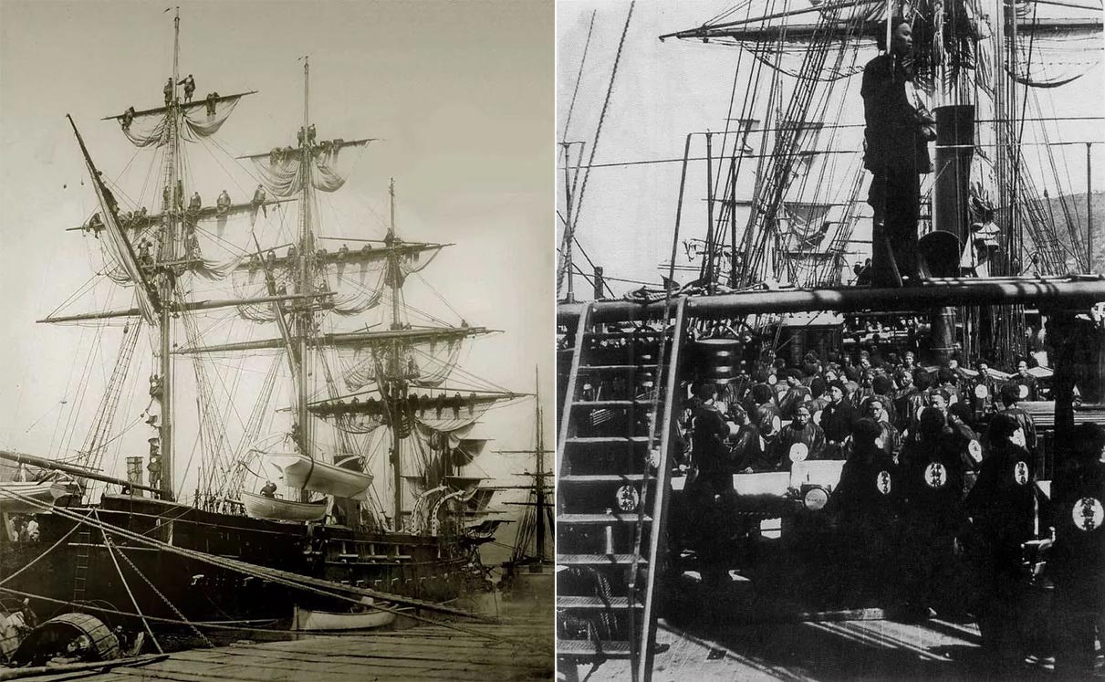 军媒泼海旌旗热血红134年前马尾海战中不屈的扬武号