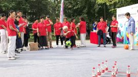 北京朝阳235名“银发老人”参加趣味运动会