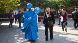 我们的节日·重阳|看大戏猜灯谜 老人大观园里过重阳