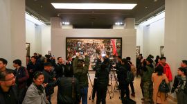 “执著追求 无愧无悔——谷钢油画展”在中国美术馆开幕