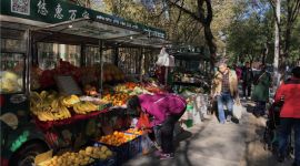 北京龙潭街道：对口帮扶地区农产品登上便民菜车