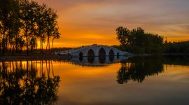 北京图见|京城雨后朝霞漫天