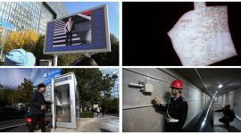 在北京海淀中关村西区体验“智慧出行”