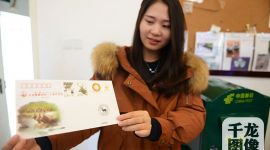 北京首家麋鹿临时邮局开业