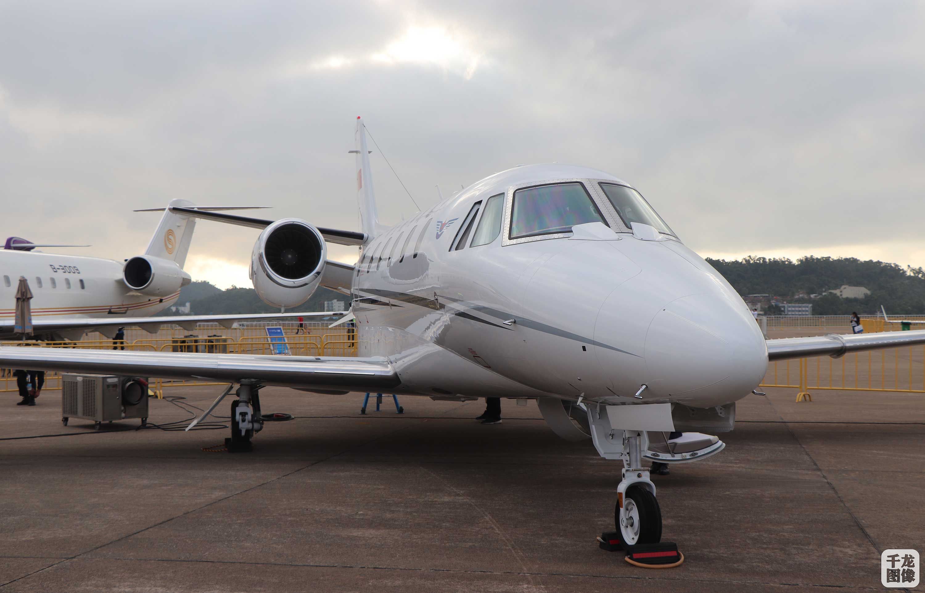 民航飞行校验中心接收的塞斯纳奖状560 xls 教练机(cessna citation v