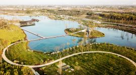 “无人机+直升机”俯瞰成都生态新名片