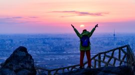 北京图见|冬日登高迎朝霞