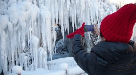 北京图见|门头沟神泉峡冰瀑壮美