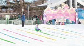 北京市民体验冰雪运动享受冬日乐趣