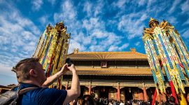 北京图见|时隔179年 故宫还原皇家年俗盛况