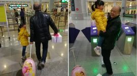 共度除夕|重庆，爷爷订购佩奇蛋糕为小孙女庆生