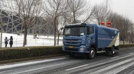京城快讯|北京环卫清雪车全部上路应对降雪