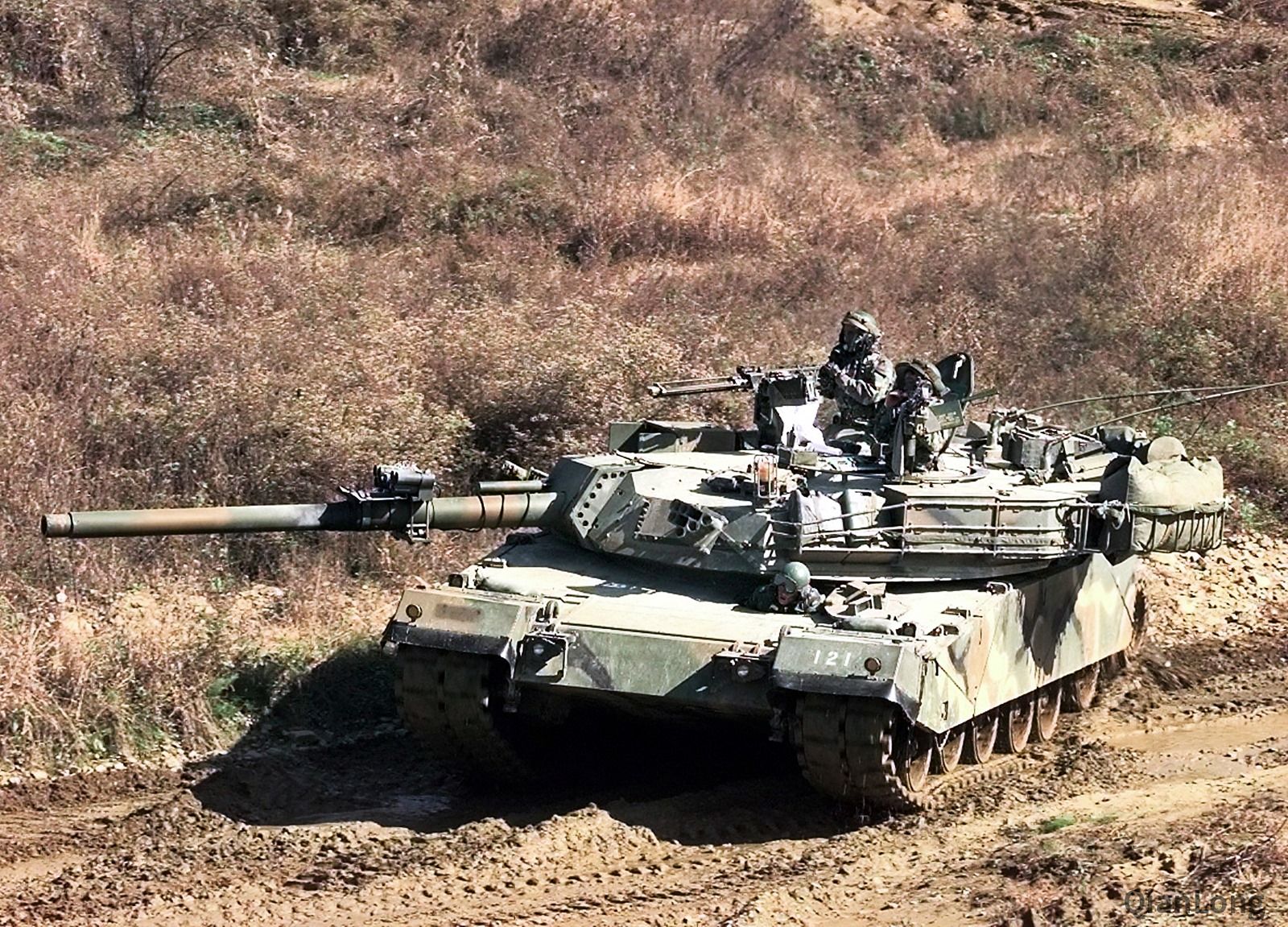 韩国k1e1主战坦克升级信息化能力应对朝鲜装甲部队4