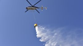 北京密云首次进行直升机灭火演练